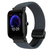 Correa de reloj trenzada con hebilla magnética de 20 mm para Amazfit Pop (gris espacial)