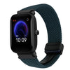 Correa de reloj trenzada con hebilla magnética de 20 mm para Amazfit Pop (verde bosque)