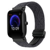 Correa de reloj trenzada con hebilla magnética de 20 mm para Amazfit Pop (negro grafito)