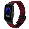 Correa de reloj trenzada con hebilla magnética de 20 mm para Amazfit Pop (negra, arena y roja)
