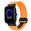 Para correa de reloj trenzada de 20 mm con hebilla magnética Amazfit Pop (naranja)