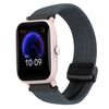 Correa de reloj trenzada con hebilla magnética de 20 mm para Amazfit Bip U (gris espacial)