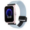Correa de reloj trenzada con hebilla magnética de 20 mm para Amazfit Bip U (azul)