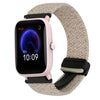 Correa de reloj trenzada con hebilla magnética de 20 mm para Amazfit Bip U (luz de estrellas colorida)