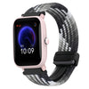 Correa de reloj trenzada con hebilla magnética de 20 mm para Amazfit Bip U (Z chocolate oscuro)