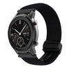 Para Amazfit GTR 42 mm Hebilla magnética Correa de reloj trenzada de 20 mm (Negro)