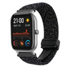 Correa de reloj trenzada con hebilla magnética de 20 mm para Amazfit GTS (estrellas negras)