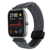 Correa de reloj trenzada con hebilla magnética de 20 mm para Amazfit GTS (gris metalizado)