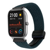 Correa de reloj trenzada con hebilla magnética de 20 mm para Amazfit GTS (verde bosque)