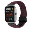 Correa de reloj trenzada con hebilla magnética de 20 mm para Amazfit GTS (cereza carmesí)