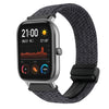 Correa de reloj trenzada con hebilla magnética de 20 mm para Amazfit GTS (negro grafito)