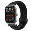 Correa de reloj trenzada con hebilla magnética de 20 mm para Amazfit GTS (negro Starlight)
