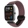 Correa de reloj trenzada con hebilla magnética de 20 mm para Amazfit GTS (morado ahumado)