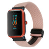 Correa de reloj trenzada con hebilla magnética de 20 mm para Amazfit Bip (rosa)