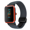Correa de reloj trenzada con hebilla magnética de 20 mm para Amazfit Bip (gris espacial)