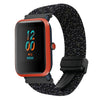 Correa de reloj trenzada con hebilla magnética de 20 mm para Amazfit Bip S (estrellas negras)