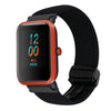 Correa de reloj trenzada con hebilla magnética de 20 mm para Amazfit Bip S (negra)
