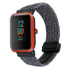 Correa de reloj trenzada con hebilla magnética de 20 mm para Amazfit Bip S (gris metalizado)