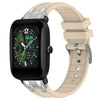 Correa de silicona para reloj Amazfit Bip U de 20 mm con hebilla plateada de liberación rápida (luz de las estrellas)