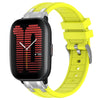 Correa de silicona para reloj Amazfit Active de 20 mm con hebilla plateada de liberación rápida (amarillo vital)