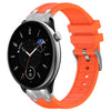 Correa de silicona para reloj Amazfit GTR Mini con hebilla plateada de liberación rápida de 20 mm (naranja)