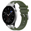 Correa de silicona para reloj Amazfit GTR Mini, de 20 mm, con hebilla plateada y liberación rápida (verde oliva)