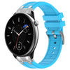 Correa de silicona para reloj Amazfit GTR Mini con hebilla plateada de liberación rápida de 20 mm (azul cielo)