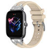 Correa de silicona para reloj Amazfit GTS 3 con hebilla plateada de liberación rápida de 20 mm (luz de las estrellas)