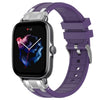 Correa de silicona para reloj Amazfit GTS 3 con hebilla plateada de liberación rápida de 20 mm (morado)