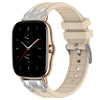 Correa de silicona para reloj Amazfit GTS 2 con hebilla plateada de liberación rápida de 20 mm (luz de las estrellas)