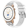 Correa de silicona para reloj Amazfit GTR de 42 mm con hebilla plateada de liberación rápida y 20 mm (blanca)