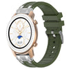 Correa de silicona para reloj Amazfit GTR de 42 mm con hebilla plateada de liberación rápida y 20 mm (verde oliva)