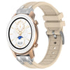 Correa de silicona para reloj Amazfit GTR de 42 mm con hebilla plateada de liberación rápida y 20 mm (luz de las estrellas)