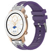 Correa de silicona para reloj Amazfit GTR de 42 mm con hebilla plateada de liberación rápida y 20 mm (morado)