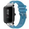 Correa de silicona para reloj Amazfit Bip S de 20 mm con hebilla plateada de liberación rápida (azul marino)