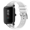 Correa de silicona para reloj Amazfit Bip 5 de 22 mm con hebilla plateada de liberación rápida (blanca)