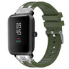 Correa de silicona para reloj Amazfit Bip 5 de 22 mm con hebilla plateada de liberación rápida (verde oliva)