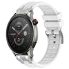 Correa de silicona para reloj Amazfit GTR 4 de 22 mm con hebilla plateada de liberación rápida (blanca)