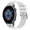 Correa de silicona para reloj Amazfit GTR 3 Pro de 22 mm con hebilla plateada de liberación rápida (blanca)