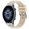 Correa de silicona para reloj Amazfit GTR 3 Pro de 22 mm con hebilla plateada de liberación rápida (luz de las estrellas)