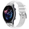Correa de silicona para reloj Amazfit GTR 3 de 22 mm con hebilla plateada de liberación rápida (blanca)