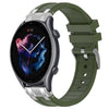 Correa de silicona para reloj Amazfit GTR 3 de 22 mm con hebilla plateada de liberación rápida (verde oliva)