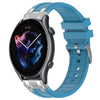 Correa de silicona para reloj Amazfit GTR 3 de 22 mm con hebilla plateada de liberación rápida (azul marino)