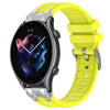 Correa de silicona para reloj Amazfit GTR 3 de 22 mm con hebilla plateada de liberación rápida (amarillo vital)