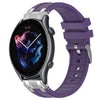 Correa de silicona para reloj Amazfit GTR 3 de 22 mm con hebilla plateada de liberación rápida (morado)