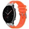 Correa de silicona para reloj Amazfit GTR 2e de 22 mm con hebilla plateada de liberación rápida (naranja)