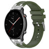 Correa de silicona para reloj Amazfit GTR 2e de 22 mm con hebilla plateada de liberación rápida (verde oliva)