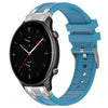 Correa de silicona para reloj Amazfit GTR 2e de 22 mm con hebilla plateada de liberación rápida (azul marino)