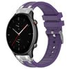Correa de silicona para reloj Amazfit GTR 2e de 22 mm con hebilla plateada de liberación rápida (morado)