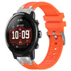 Correa de silicona para reloj deportivo Amazfit 3 de 22 mm con hebilla plateada de liberación rápida (naranja)